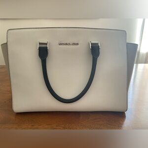 Michael Kors Black and White Tote Bag